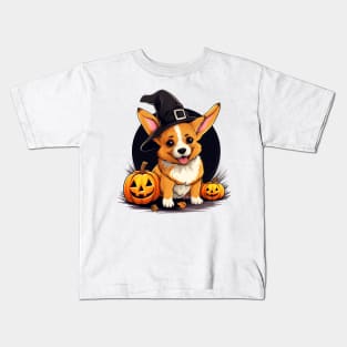 Halloween Pembroke Welsh Corgi Dog #3 Kids T-Shirt